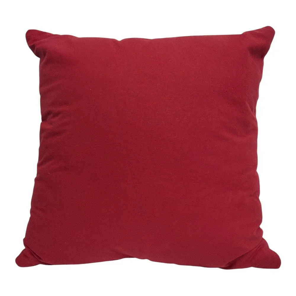 St. Nicholas Square 2025 Red Holiday Christmas Winter Scene 18x18 Pillow NWOT